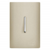 Conjunto Interruptor Pulsador de Campainha 4x2  - Novara Champanhe Cromado